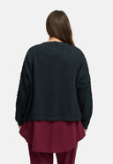 Casaco de malha – confortável, intemporal & com detalhes de estrutura 'Cotona'