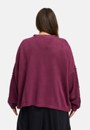 Casaco de malha – confortável, intemporal & com detalhes de estrutura 'Cotona'