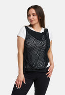 Kekoo Knitted Wrap Asymmetric 'Cotton'