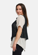 Kekoo Knitted Wrap Asymmetric 'Cotton'