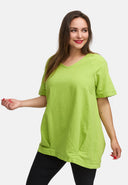 Longshirt en lin à silhouette ballon 'Venti'