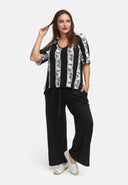 Κουτί μπλούζα από ελαφρύ ελαστικό βισκόζι 'Sovana'