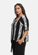 Κουτί μπλούζα από ελαφρύ ελαστικό βισκόζι 'Sovana'