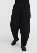 'Floréa' Pants – wide cut, textured & with stretch