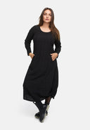 Klänning i A-linje med rynkning 'Ferina'