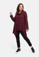 Tunic A-line with cowl collar 'Floréa'