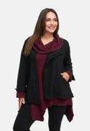 Giacca asimmetrica con cerniera 'Floréa'