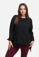 Jacket asymmetrical with zipper 'Floréa'