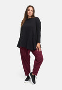 Bukser med bindebælte i hamp-bomuldsblanding 'Elure'