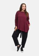 Bukser med bindebælte i hamp-bomuldsblanding 'Elure'