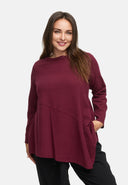 Túnica solta em mistura de cânhamo e algodão 'Elure'