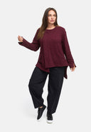 Giacca asimmetrica con cerniera 'Floréa'