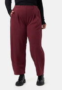 'Vigna' trousers – structured cotton-stretch & comfortable cut