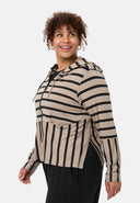 'Sienna' Jacke - Viskose-Stretch, Streifenmix