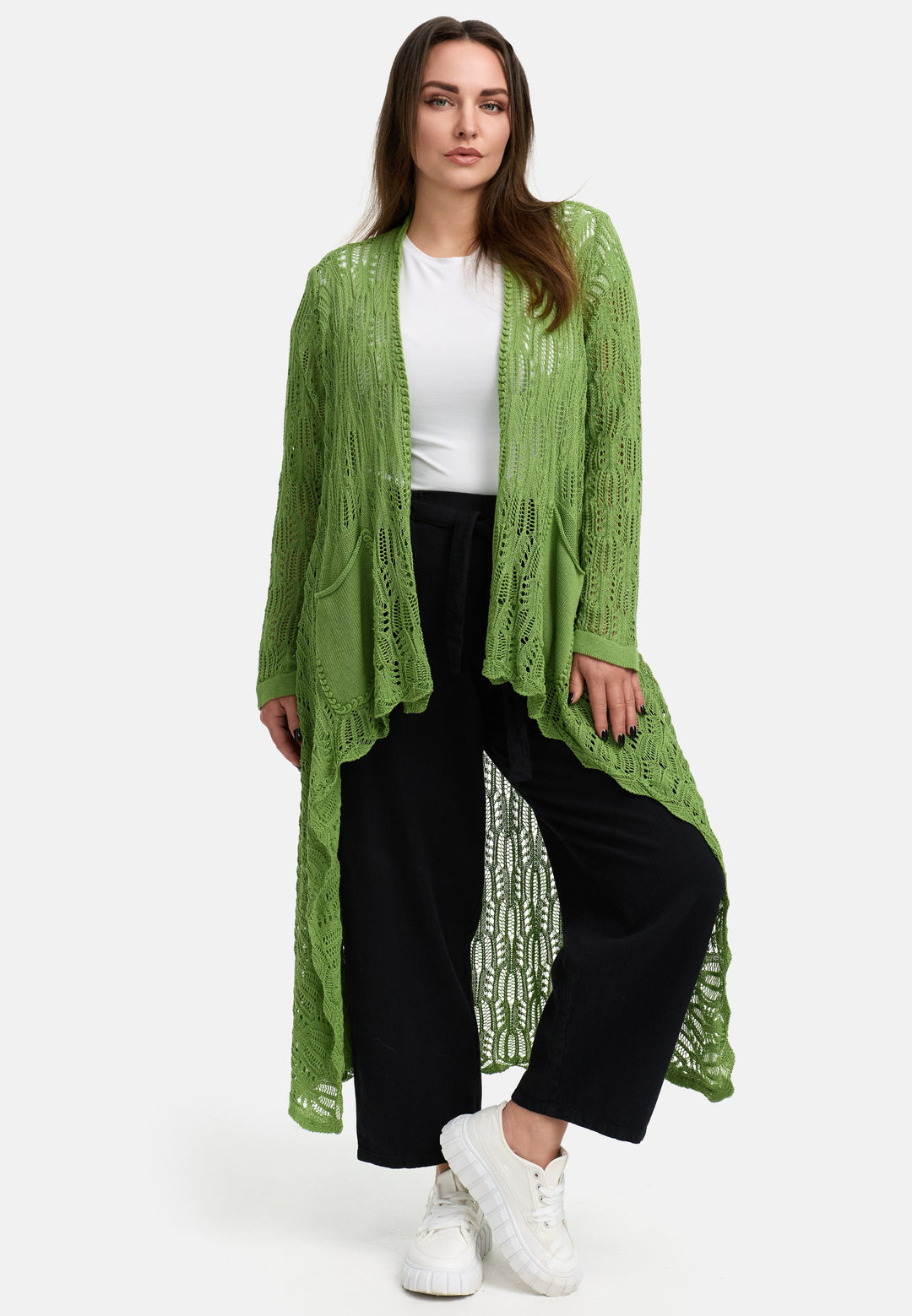 Kekoo Knitted jacket Long 'Cotton' 