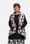 'Larissa' vest - graphic pattern, relaxed A-line