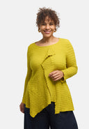 'Marella' tunic – cotton blend, asymmetric hem