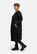 'Verona' bib dress – cotton blend, midi