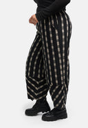 'Karena' trousers - cotton stretch, striped look