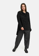 'Brunel' Tunica – forma corta, elegantemente strutturata & colletto a camicia