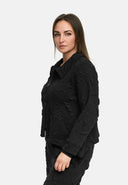 'Brunel' Jacket – cozy stretch, nobly textured & shirt collar