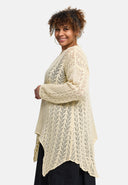 'Cotture' Knitted Shirt Long – A-Line in Airy Openwork Structure