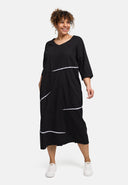 'Saria' Midikleid – clean, bequem & natürlich