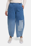 'Sky' Trousers – Premium Denim, Patch & Stretch