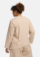 'Serena' Blouse – simple, modern-asymmetrical & with stretch