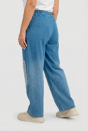 'Sky' Trousers – Premium Denim, Patch & Stretch