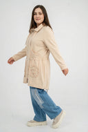 'Livia' Overgangsparka – blød, detaljerig & moderne