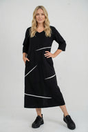 Sukienka midi 'Saria' – czysta, wygodna i naturalna