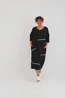 'Saria' Midikleid – clean, bequem & natürlich