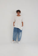 'Crissa' Tunic – pleated, light & modern-asymmetric
