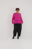 Calças 'Livia' – Corte Largo, Design Simples, & Elástico